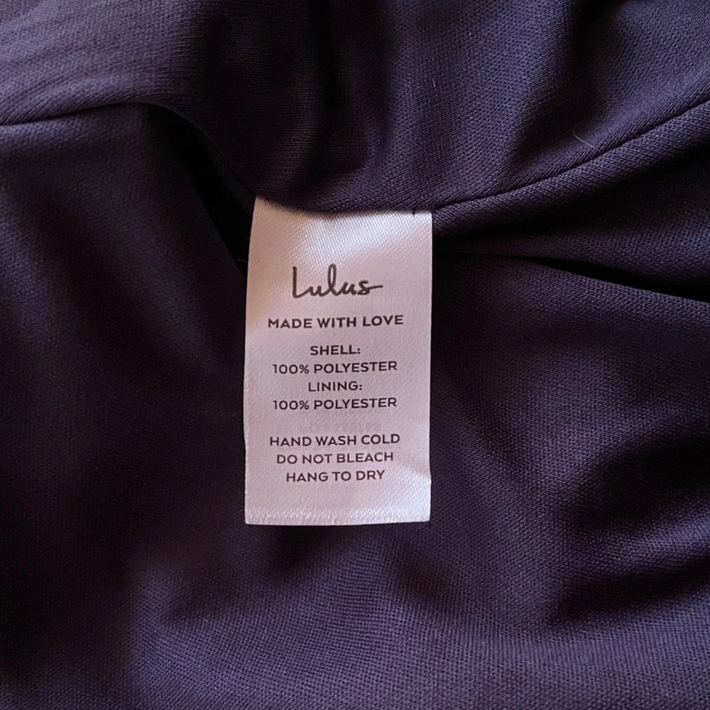 NWT Lulus Let There Be Romance Blue Burnout Floral Maxi Wedding Guest Dress L - Picture 14 of 16